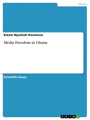 cover image of Media Freedom in Ghana